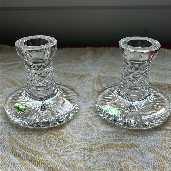Waterford Lismore Crystal Candleholders - Picture 1 of 10